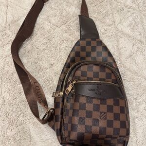 Louis Vuitton Brown Damier Canvas Sling Crossbody Bag